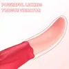 Donne Rose Tongue Licking Vibratore g Spot Stimolazione del capezzolo Giocattoli per adulti Vibrazione Succhiare Vibratori clitoridi Sesso per