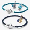 2023 new 925 Sterling Silver designer Charm Bracelets Glow in the Dark Hermit Crab and Color Changing Jellyfish Bracelet Set DIY fit Pandora women jewelry