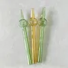 Glass handmade straw with a length of 13cm, oil burner, smoking accessory, point tube, various types of water stick nozzles