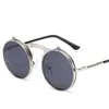 Samochód steampunk flip okulary przeciwsłoneczne Uv400 vintage okrągła rama metalowe okulary gotycki para punkowy styl moda moda wmoen okulary przeciwsłoneczne