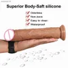 Soft Double Layer Silicone Big Dildo Realistic Fake Long Dick Penis Butt Plug Adult Sex Toys For Woman Men Vagina Anal Massage L230518