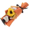 Decorative Flowers 4pcs Graduation Flower Bear Bouquet Sunflower Decoration