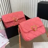 23 New Designer 7A classica borsa a tracolla con catena a conchiglia Borsa da donna in pelle di pecora di lusso obliqua da donna