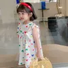 Flickans klänningar Summer Girls 'Dress Butterfly Flying Sleeve Princess Children's Baby Kids Clothing for Girl