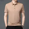 2023 New Summer Men's Short Sleeve Polo T-shirt Young Men Casual Lapel Button Fashion Thin Loose Half Sleeve Polo Tee for Men L230520