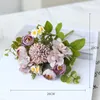 Fleurs décoratives Rose soie artificielle Scrapbook faux pour bricolage salon jardin mariage décoration noël Bouquet Vase
