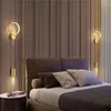 Lámpara de pared Interior LED para fondo Luz de sala de estar Luces interiores de lujo Sconce Dormitorio Comedor Decoración