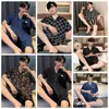 Pijamas masculinos de verão, conjunto de pijamas de cetim de seda 4XL, masculino, estilo moderno, macio, confortável, pijamas de noite, pijamas de terno curto