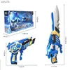 Two Mode Mini Force Transformation Toys With Sound and Light Action Figures Miniforce X Deformation Weapon Gun Sword Toy L230522