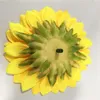 Decorative Flowers 10pcs/1 Lot Yellow Silk Sunflower Artificial Head For Bouquet Flower Wall Home Party Garden El Wedding Decoration