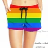 Survêtements pour hommes été drôle impression hommes débardeurs femmes Gay Pride drapeau rayure hommes shorts de plage femmes ensembles fitness gilet 230607