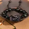 Bedelarmbanden Bixie armband mannen Obsidiaan Jade handgeweven vrouwelijk koppel