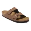 2024 tofflor för män Kvinnor Slides Sliders Designer Sandaler Black Grey Brown Clogs Suede Snake Leather Slipper Spänne Rem Sandal Mens Womens Slide Flip Flops Shoes