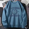 Hoodies للنساء من النوع الثقيل السخيف جامعة أوزة Crewneck Sweatshirt النساء الرجال مضحكة جرافيك pulver