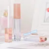 Storage Bottles 20/30/50pcs 5ml Elegant Rose Gold Cosmetic Lip Gloss Wand Tube Square Lipstick Refillable Oil Bottle Women Makeup Tool