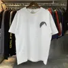 Camisas 2023ss Algodão Estampado ao Sol Clássico Camiseta Rhude Preto Feminino Masculino Casual Oversized Camiseta Hiphop