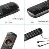 لوحات المفاتيح لوحات المفاتيح اللاسلكية لوحة التحكم في Air Mouse عن بُعد مع سماعة التليفزيون الذكي Android TV TV