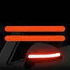 2024 2Pcs Car Rearview Mirror Reflective Strip Anti-Collision Night Warning Stickers Auto Exterior Reflex Tape Reflective Film Decals