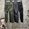 Calças masculinas Cargo Pant Clássico Macacão com vários bolsos Straight Casual Calças de pano Design pedras Joggers Calças ilhas