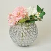 Elipse Crystal Circular Bowl Candle, wazon kwiatowy, ślubny element, przychylność, 6 75 cali, chrom