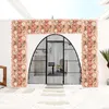 Decorative Flowers 6PCS Artificial Wall Panel 3D Flower Backdrop Faux Roses For Party Wedding Bridal Shower Outdoor Decoration