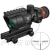 Trijicon Acog Siyah Renk Taktik Stili 4x32 Tüfek Kapsamı Kırmızı Dot Yeşil Optik Fiber 20mm Rail