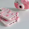 Vente en gros gratuit DHL 3D Silicone Téléphone Case Cochon Rose Pour iPhone 14 Pro Max 11 12 13 Pro Max Mignon Dessin Animé Antichoc Doux Couverture Arrière