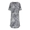 Casual Dresses Loose Sleep Loungewear Nightgown V-Neck Nightshirts Long Dress Womens Short A Line For Women