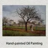 Canvas Art Импрессионист Pere Galliens House в Pontoise Camille Pissarro Landscape Paint