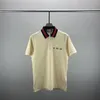 2 nowe modne londyńskie England koszule Polos Projektanci Polo koszulki High Street Hafdowanie drukowania T-koszuli Summer Cotton Casual T-shirts #1167