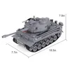 Elektrische RC Auto Roken RC Tank Shoot Bullet Infrarood Afstandsbediening Speelgoed Tijger Militair Model Vibrerende Terugslag Met Geluid LED Boy Gift 230607