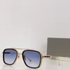 New fashion design square sunglasses FLIGHT 008 K gold frame simple and generous style high end outdoor uv400 protection glasses hot selling eyewear