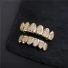 Bretelles en diamant Zircon micropavées adaptées aux dents de jeu de rôle Cospaly pour hommes et femmes bijoux Hip Hop
