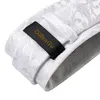 Neckband Dibangu Designer White Grey Sliver Mens Hanky ​​Cufflinks Set Silk Ties for Men Wedding Party Business Tie 230605