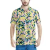 Polo Masculino Camuflado Padrão Masculino Slim Fit Camisa Polo Masculina Marca Manga Curta Verão Multicolor Escolhas Múltiplas Festa na Praia