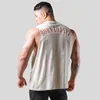 Sommer männer Schwarz Sport Mode Rundhals Weste Baumwolle Workout Bodybuilding Ärmellose Shirts Gym Training männer Casual