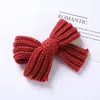 Hair Accessories 1Pcs Woolen Knit Hairpins For Baby Clips Bows Girl Barette Child Winter Pins Girls Set Kids Retro Hairclip