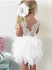 Girl's Dresses Girls Fluffy Smash For Kids Toddler Backless Wedding Birthday Party Baptism Princess Dress Children Clothes R230607