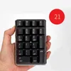 Tangentbord Tangentbord Trådlöst Numeric KeyPad Gaming KeyPad Keys Portable KeyPad Extended Layout Black Tangentboard för bärbar datornotbok