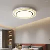 Tavan Işıkları Yatak Odası LED LAMBA Lüks Yuvarlak Lambalar Dimmable Modern Minimalist Yaratıcı Ding Oda Çalışma Hafif Dekor Armatürleri