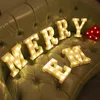 파티 장식 25x15x3cm 알파벳 문자 Led Lights Luminous Number 램프 장식 배터리 나이트 라이트 홈 결혼식 생일 크리스마스.