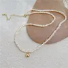 Chains Sell Trendy Simple Ball Design Natural Freshwater Pearl 14K Gold Filled Ladies Chain Necklace Jewelry For Women Gifts