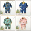 Pijamas Pijamas para niños Conjuntos de ropa de invierno para niños Pijamas cálidos de lana para niños Espesar Dinosaurio Niñas Ropa de dormir Bebé Ropa interior térmica 230606