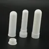 Wholesale white empty PP plastic essential oil inhalation nose inhaler tube bottle stick with cotton wick nasal inhaler tube packaging for aromatherapy freeship