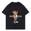 Men's T-Shirts Summer Man T-shirt Cotton Tshirt For Women Clothes Cute Cartoon Bear Short Sleeve T Shirt Luxury Brand Print Male Tee Top 230606