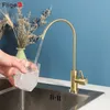 Bathroom Sink Faucets Fliger 14" Kitchen Faucets Stainless Steel Direct Drinking Tap Gold Drinking Water Tap Water Purifier Faucet Tap Torneira 230606