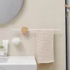 Organização 40/50cm de nogueira Toalha Towel Hanger Banho Toalheiro Towel