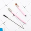 PC/Lot Creative Crystal Pineapple Metal Ballpoint Pen Cute Rotary Ball Pens Business Office School Writing Supplies