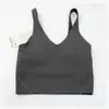 Soutien-Gorge de Musculation Fille avec Gilet de Yoga Rembourré à Col en V Hauts de Fitness à Séchage Rapide