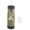 Sand Bag 60cm 80cm 100cm 120cm Empty Boxing Hanging Kick Sandbag Training Fight Karate With Gloves Wrist Guard 230606